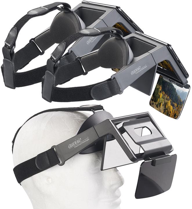 Immagine prodotto Auvisio Set di 2 occhiali di realtà aumentata e video per smartphone, 69