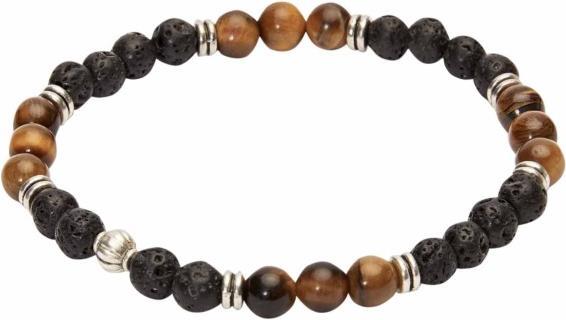 Image du produit HCA Bracelet,VIRO,pierre de lave,oeil de tigre.607178 (19.50 cm, Acier inoxydable)