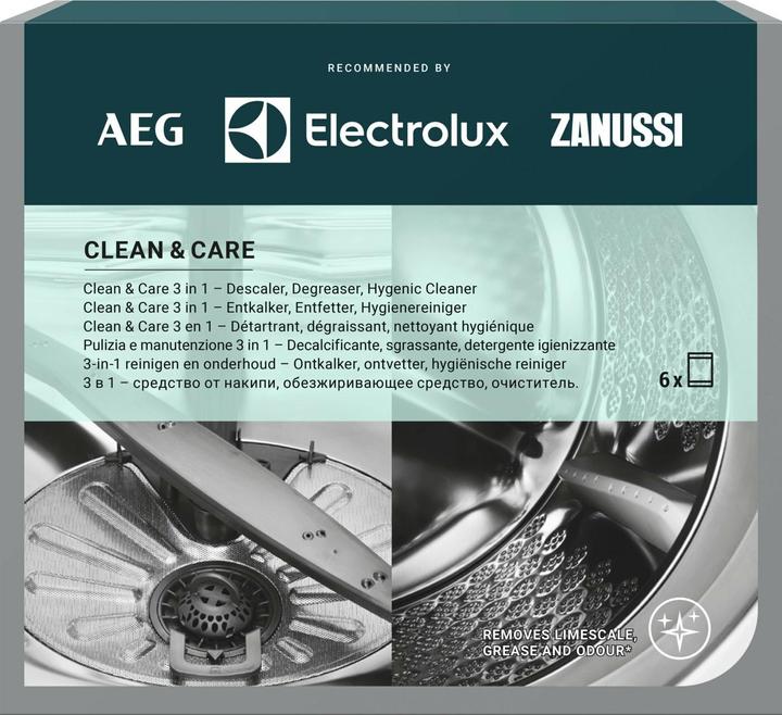 Produktbild Electrolux M2GCP600 Clean & Care 3-in-1 für Waschmaschinen und Geschirrspüler - 6 Beutel