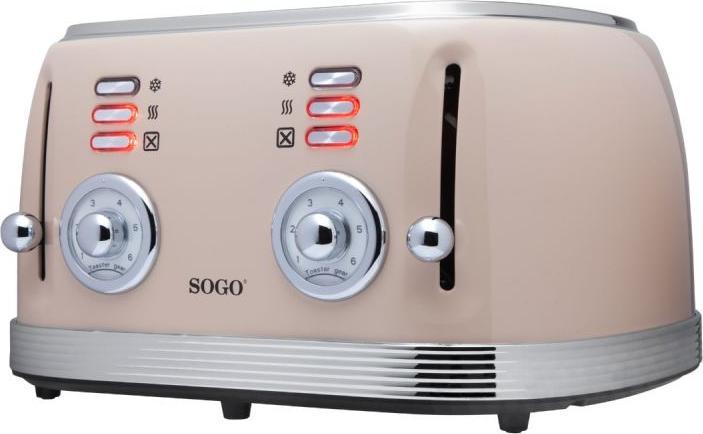 Actual product image Sogo 4 Slice Toaster Eternal Retro Series