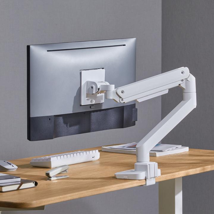 Image du produit Silverstone SST-ARM14- Bras pour moniteur LCD LED simple avec ressort à gaz robuste, réglable, 180 (Tables, 49")
