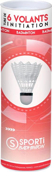 Actual product image Sporti Tube of 6 foam-based shuttlecocks