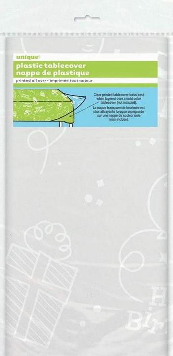 Actual product image Unique Party Plastic Happy Birthday Party Table Cover