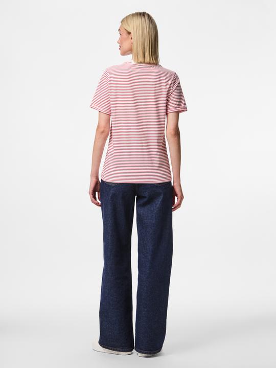 Produktbild Pieces Pcria Ss Fold Up Tee Stripes Noos Bc (XL)