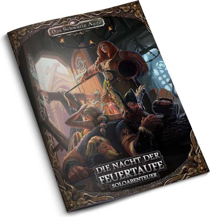 Immagine prodotto DSA Adventure - La notte del battesimo del fuoco (Solo Adventure), Paperback (DE Edition) (Tedesco)