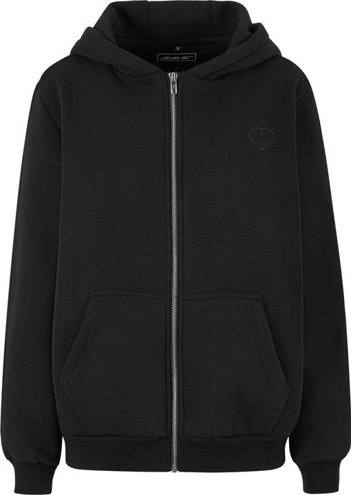 Miss Tee Peace Sign EMB Fluffy Zip Hoody - 188493 (M)