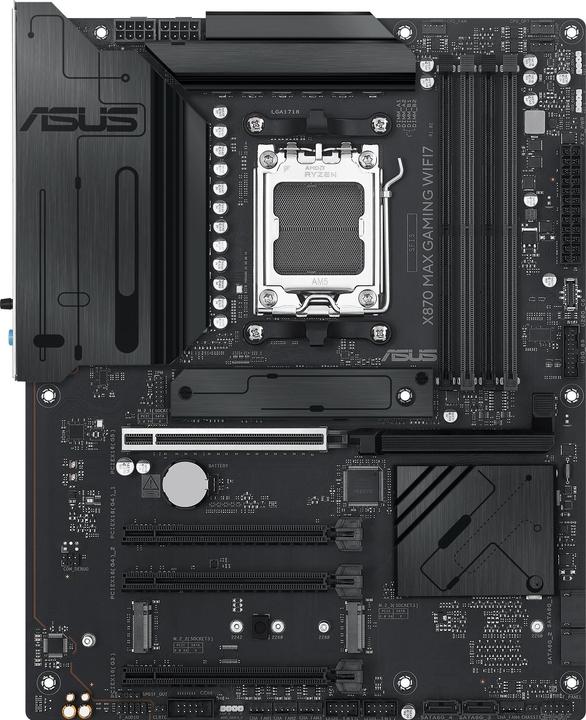 Produktbild ASUS MB AMD AM5 X870 MAX GAMING WIFI7 (AM5, AMD X870, ATX)