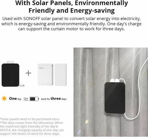 Actual product image Sonoff Smart Home Curtain Motor Zigbee 3.0
