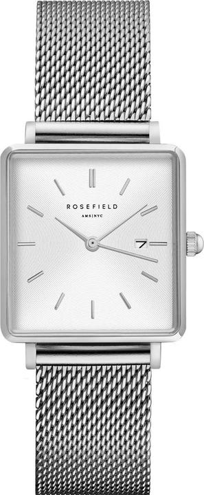Rosefield The Boxy Mesh Silver (Analoguhr, 26 mm)