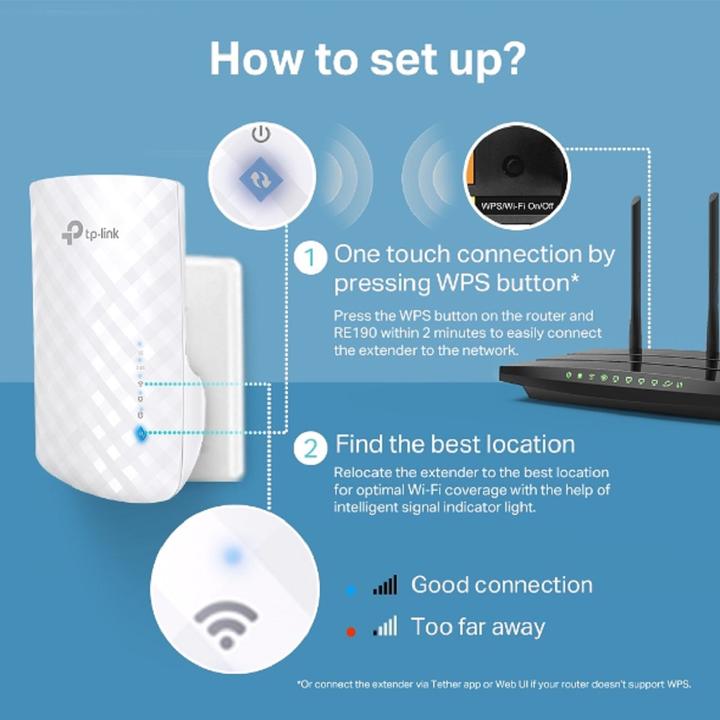 Immagine prodotto TP-Link RE190 (433 Mbit/s, 300 Mbit/s)