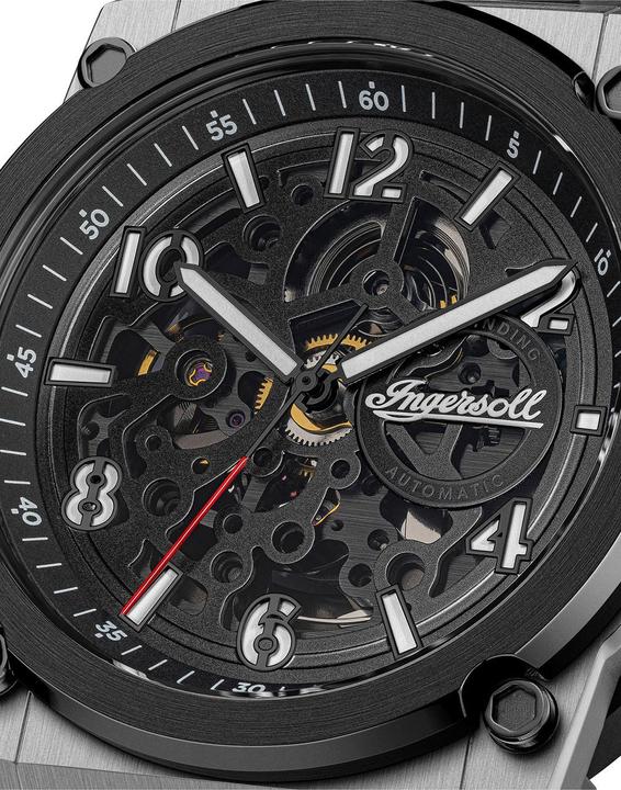 Produktbild Ingersoll 1892 Ingersoll I16601 Herrenuhr Ingersoll Anvil Automatik 46mm 5ATM (Skeleton-Uhr, 46.50 mm)