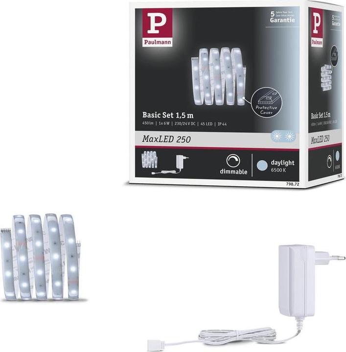 Actual product image Paulmann MaxLED 250 Stripe Set (Daylight, 150 cm, Indoor)