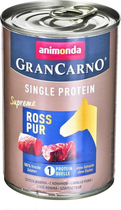 Actual product image animonda GranCarno SING. PRO. SUPR. Horse Pure 400g (Adult, 1 pcs., 400 g)