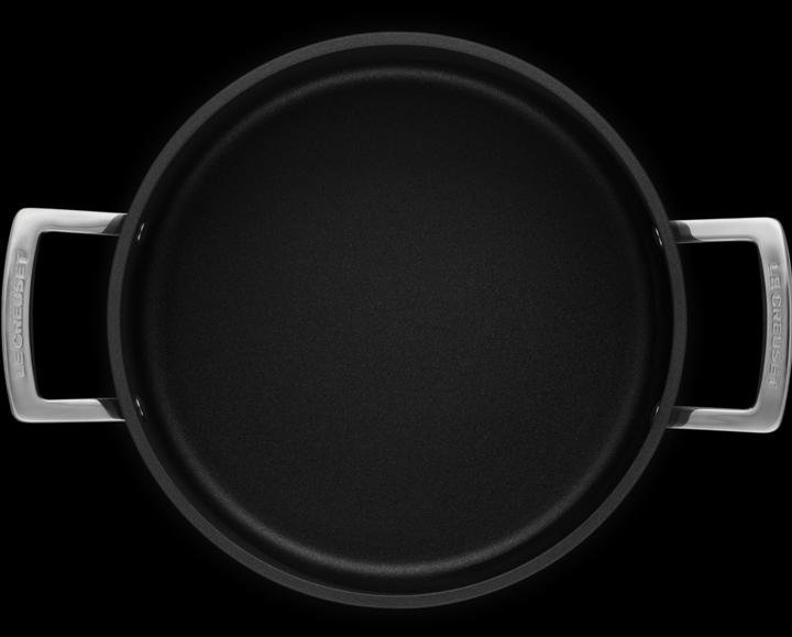 Actual product image Le Creuset 51111240010502 Aluminium non-stick meat pot, anthracite/silver (24 cm, Pot, Cast aluminium)