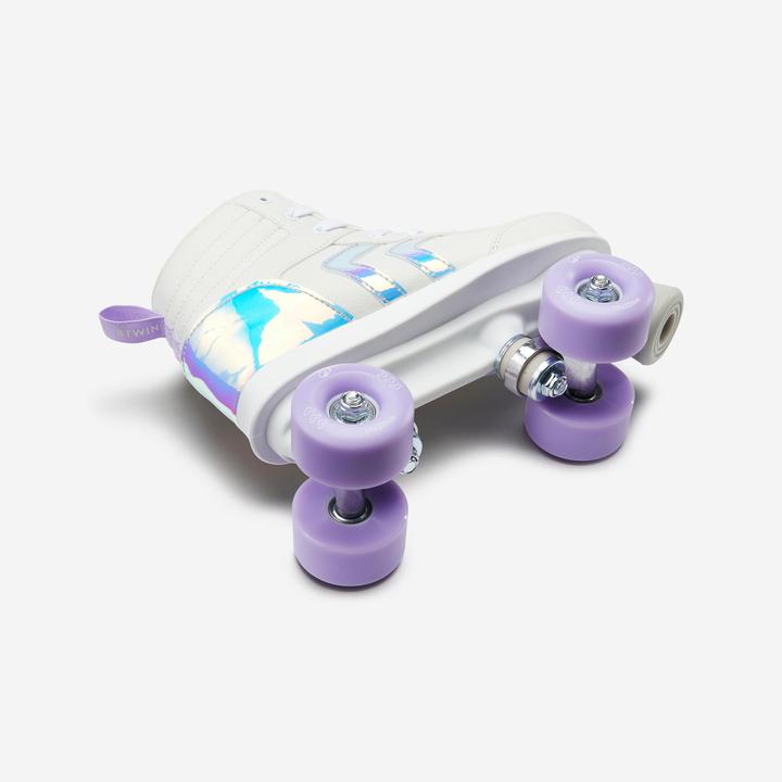 Actual product image Oxelo Roller skates - Quad 100 purple (36)