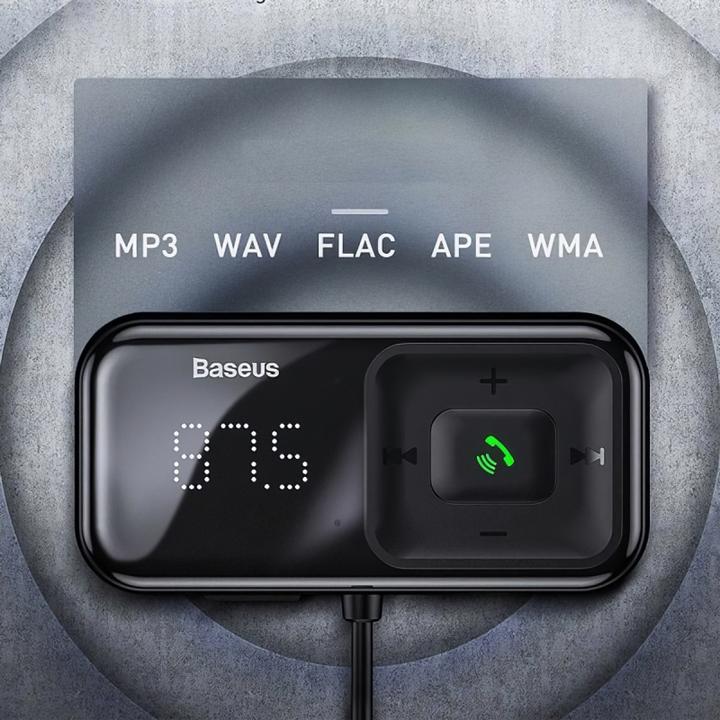 Image du produit Baseus Lecteur MP3 Bluetooth de voiture T Shaped S-16 Black OS