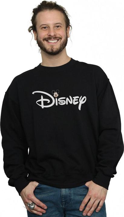 Actual product image Disney Mens Mickey Mouse Logo Head Sweatshirt (L)