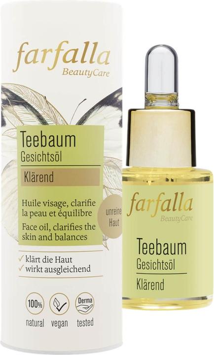 Produktbild Farfalla Klärendes Gesichtsöl Teebaum (15 ml, Gesichtsöl)