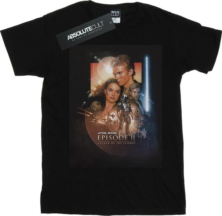 Immagine prodotto Star Wars Episode II Movie Poster Maglietta Uomo (XXL)