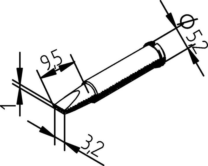 Image du produit Kurtz Ersa Panne à souder Ersadur sans plomb, 3,2mm (Panne de soudure)