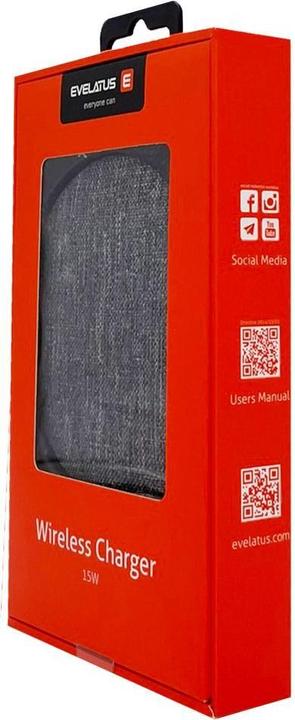 Produktbild Evelatus Wireless Desk charger EWC04 Fabric