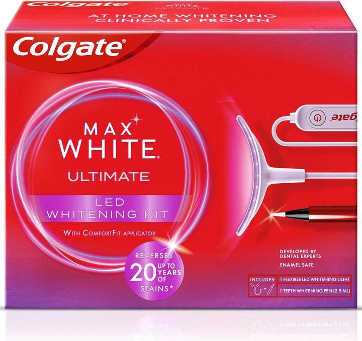 Produktbild Colgate Max White Ultim Whitening Kit (LED Licht)
