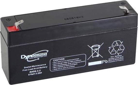 Immagine prodotto Dyno EUROPE BLEIAKKU - 6 V - 3,2 Ah - 134 x 34 x 66 mm (6 V, 3200 mAh)