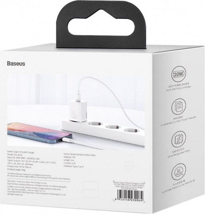 Produktbild Baseus Super Si Set Quick Charger (20 W)