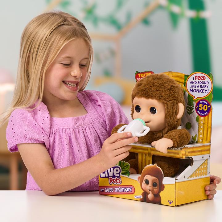 Immagine prodotto Little Piccoli animali domestici vivi di scimmia (30 cm)