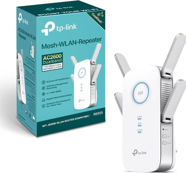 Produktbild TP-Link RE655 (1733 Mbit/s, 800 Mbit/s)