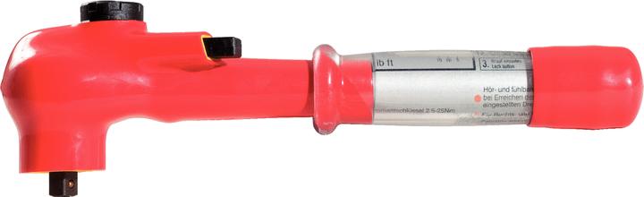 Actual product image KS Tools Torque wrench with protective insulation + reversible ratchet head, 3/8", 5-50 Nm (3/8", 50 Nm, 50 Nm)