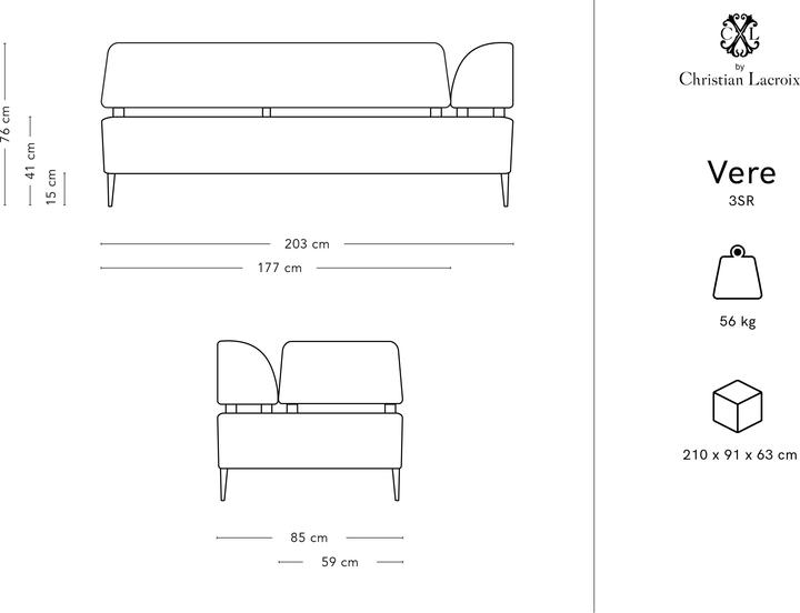Actual product image CXL by Christian Lacroix Vere (4-seater, 2 person sofa, 3-seater)