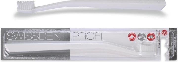 Swissdent Brosse à dents PROFI Gentle Extra-Soft Blanc (1 pc) (Ultra doux, 1 x)