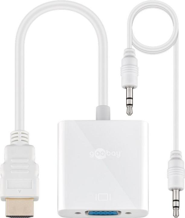 Goobay HDMI (Typ A) — VGA (HDMI, VGA, 15 cm)