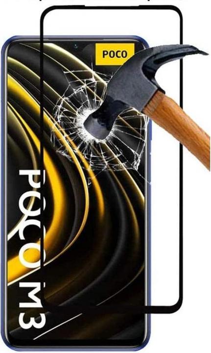 Produktbild Screenguard Xiaomi Poco M3 Full Screen Panzerglas Schutzfolie 2.5D 9H (1 Stück, Xiaomi Poco M3)