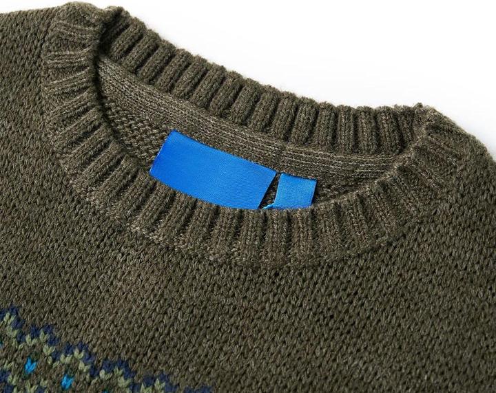 Immagine prodotto VidaXL Maglia per bambini in maglia kaki 116,Materiale: 100 (116)