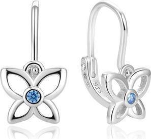 Beneto Charming GirlÂ's Earrings Made of Silver Butterflies AGUC2582DL for kids