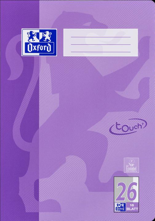 Actual product image Oxford Exercise book, A4, ruling 26 (A4, Checked, Soft cover)
