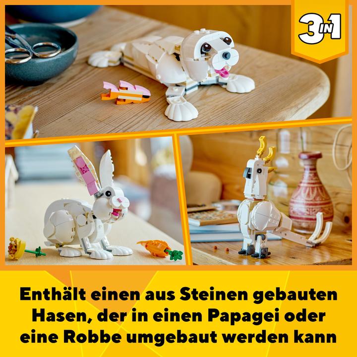 Produktbild LEGO Weisser Hase (31133, LEGO Creator 3-in-1)