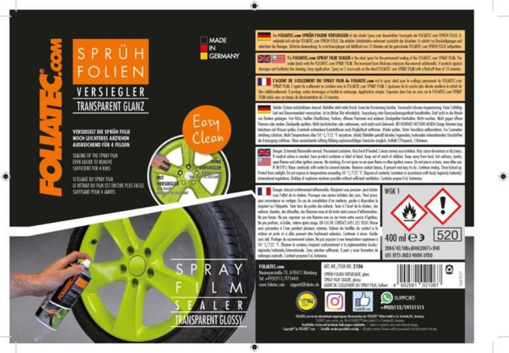 Image du produit Foliatec Film en spray