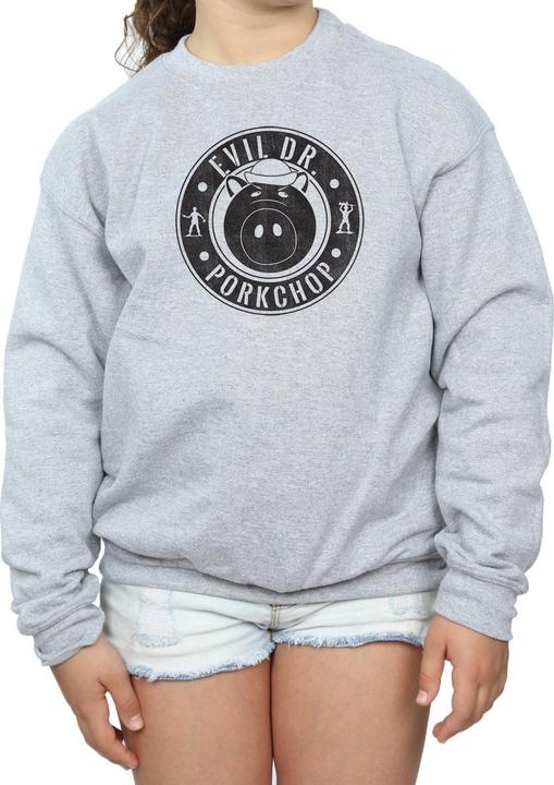 Produktbild Disney Toy Story Evil Dr Pork Chop Logo Sweatshirt Mädchen (140, 146)