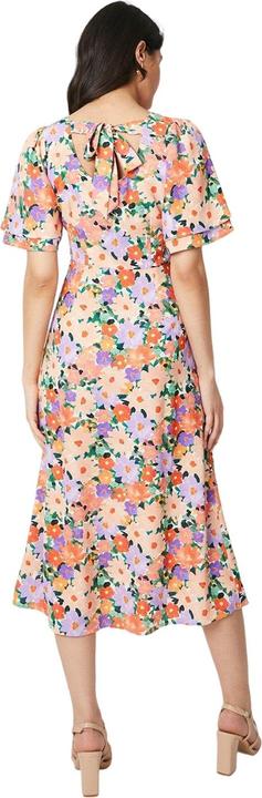 Immagine prodotto Dorothy Perkins Vestito Midi Floreale Fiocco Manica d'Angelo Donna (40 D)