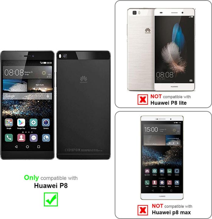 Actual product image Cadorabo display protection glass (1 Piece, Huawei P8)