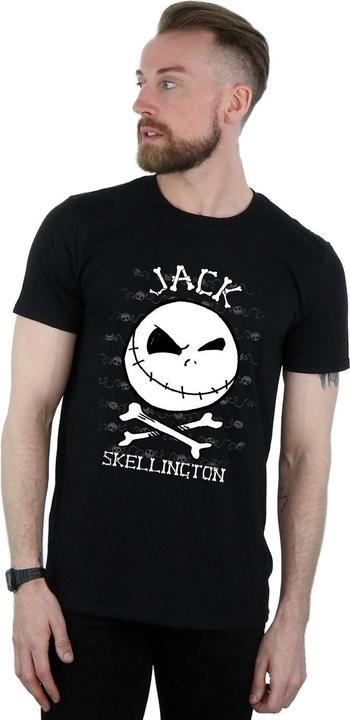 Actual product image Disney Mens Nightmare Before Christmas Jack Face T-Shirt (3XL)