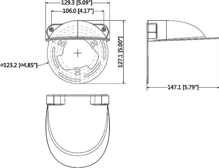 Immagine prodotto Dahua Copertura antipioggia per telecamere a cupola PFA200W (Pellicola protettiva)