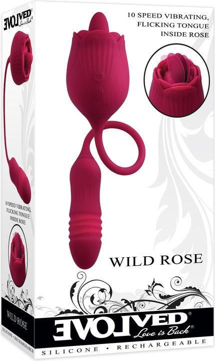 Actual product image Evolved - Wild Rose Tong Vibrator - Red