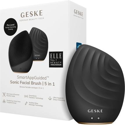 Konjac Sponge Soniczna szczoteczka do czyszczenia twarzy 5w1 Geske z Aplikacja (szary)