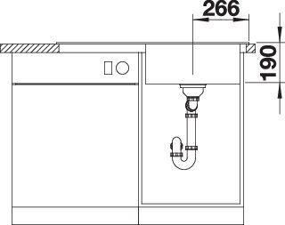 Immagine prodotto Blanco Zenar 5 S (Lavello montato, 91.50 cm, 51 cm)