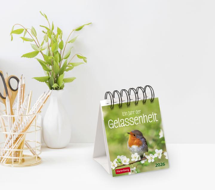 Produktbild Harenberg Ein Jahr der Gelassenheit Mini-Geschenkkalender 2026 (Harter Einband, Deutsch)