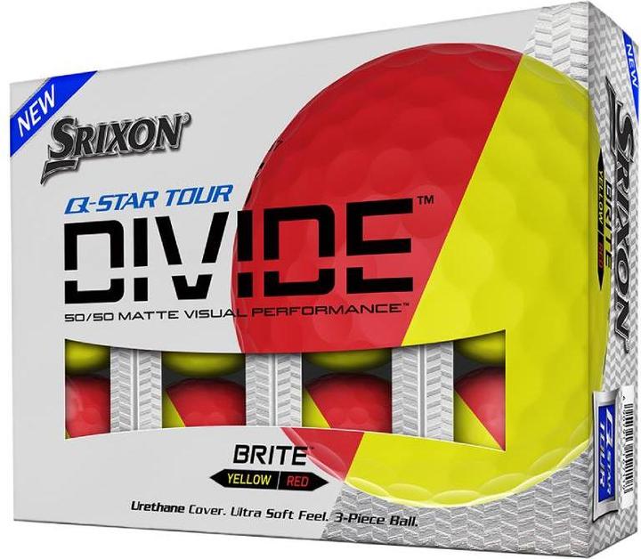 Actual product image Srixon Q-Star T3 Divide yellow/red